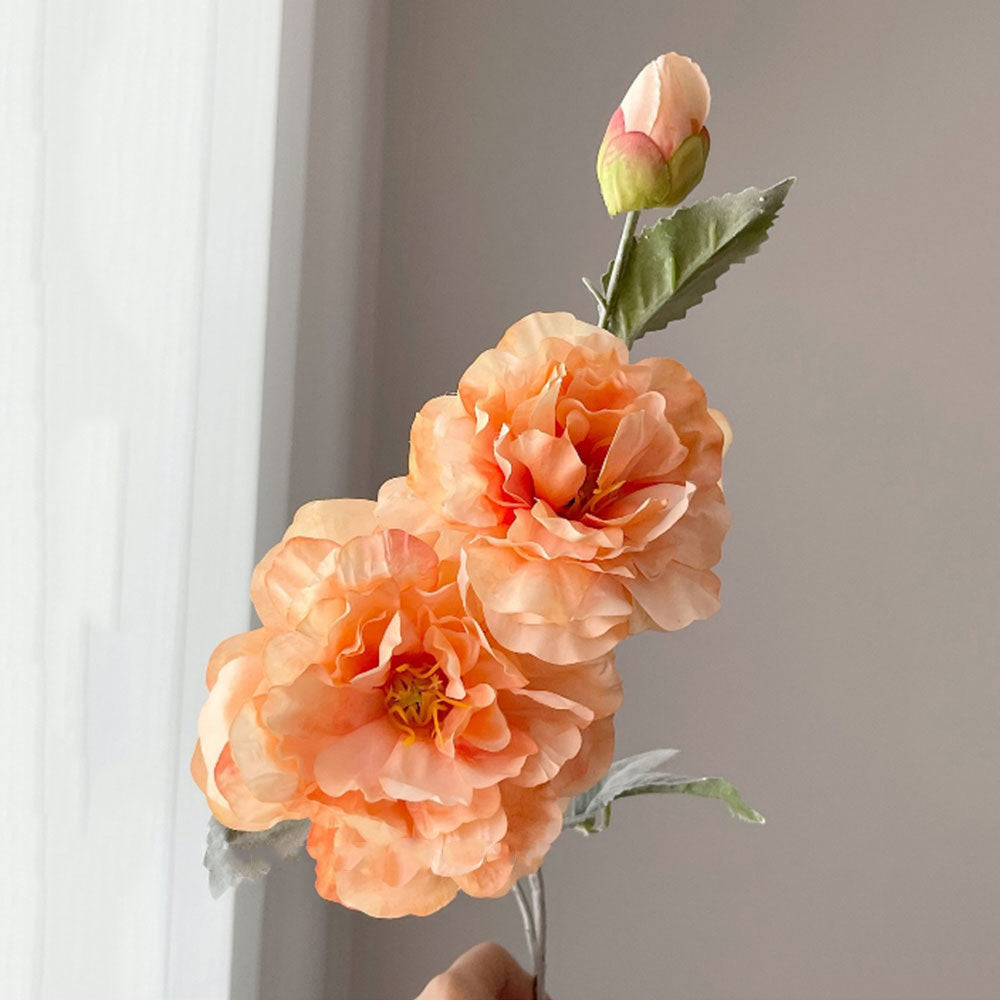 Realistische Pfingstrose Blumenstiel