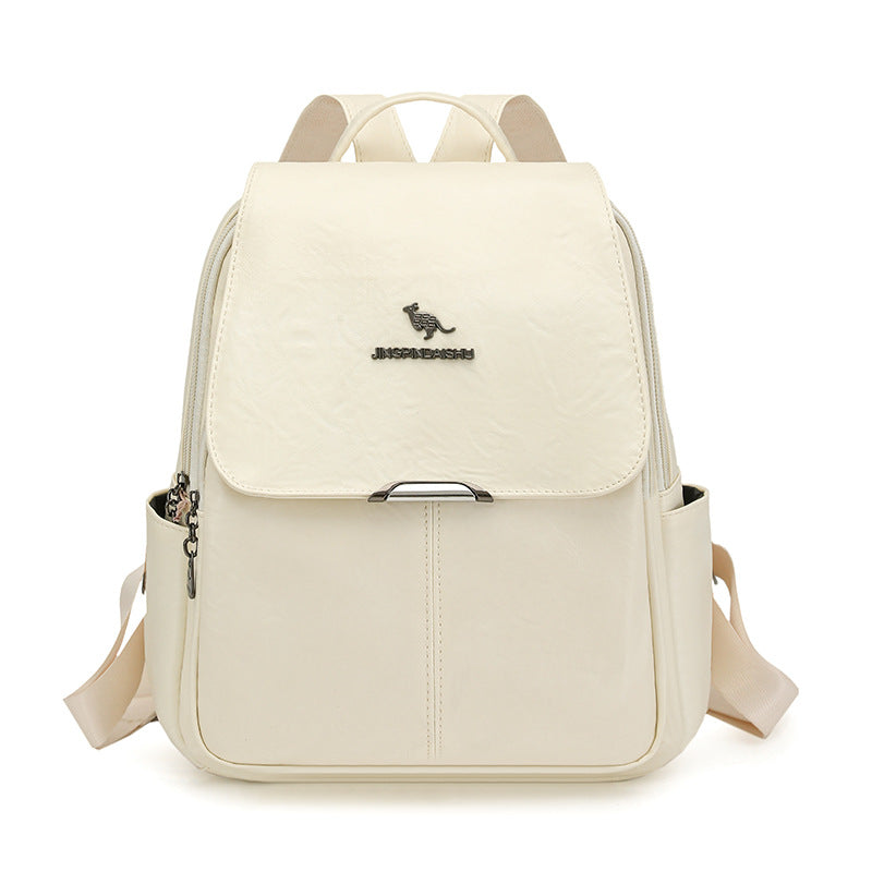 Haltbarer multifunktionaler Leder-Rucksack Brehn