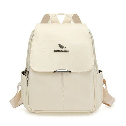 Haltbarer multifunktionaler Leder-Rucksack Brehn