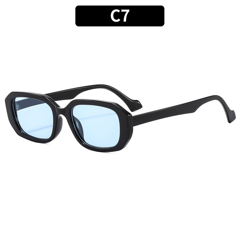 Schicke rechteckige Sonnenbrille