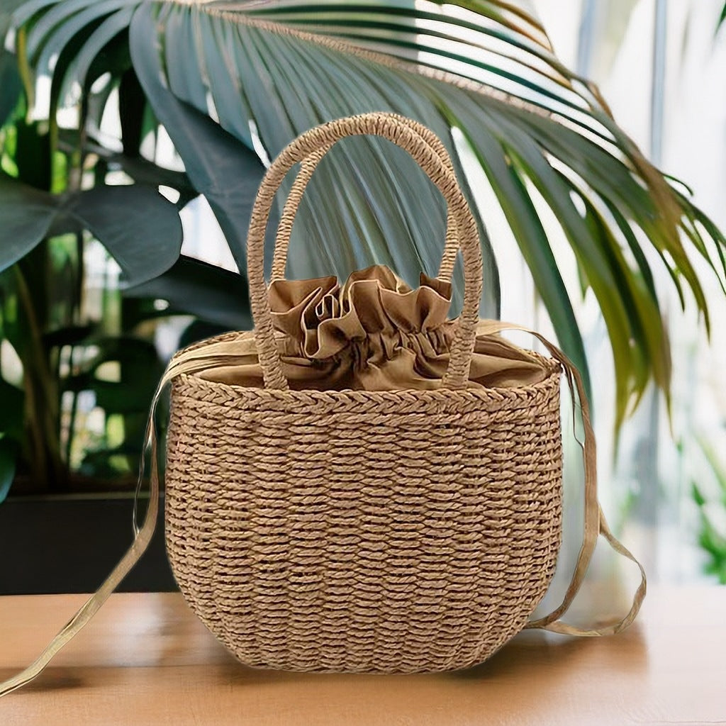 Rattanstil Handtasche Brehn