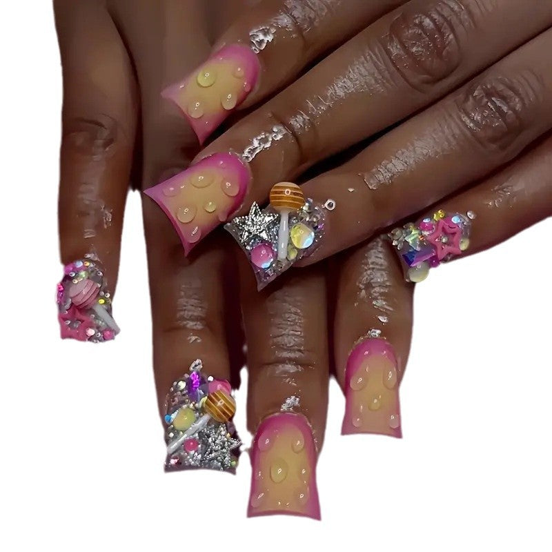 Künstlerische 3D-Gel-Nagelkunst-Erweiterungen Brehn