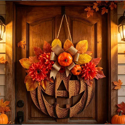 Floral Pumpkin Türhänger