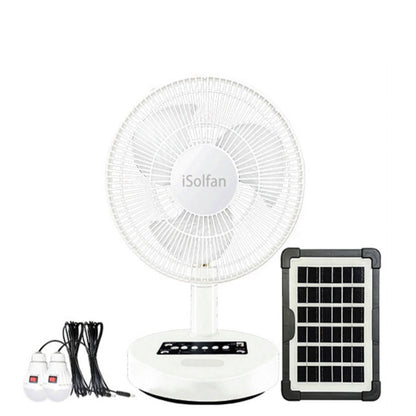 Damen tragbarer Solarbetriebener Tischventilator mit USB-Ladefunktion Brehn