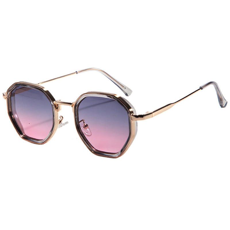 Damen geometrische Sonnenbrille mit modischem Rahmen Brehn