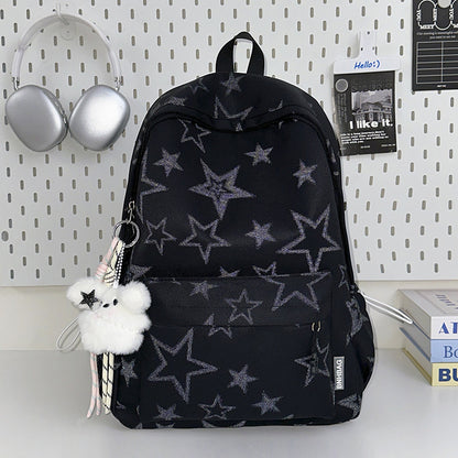 Multifunktionaler Schulrucksack mit Sternmuster
