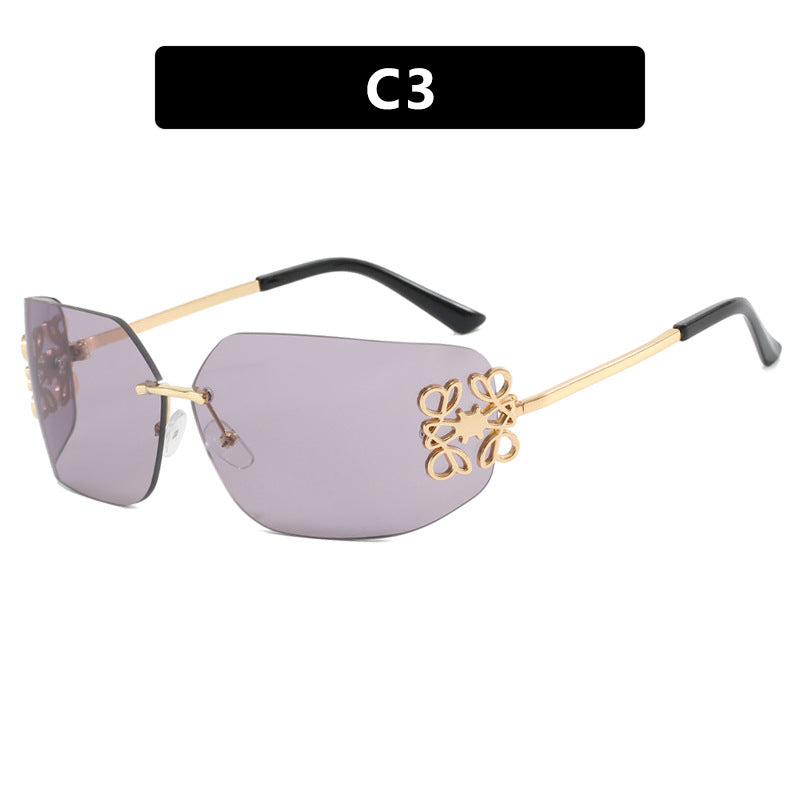 Damen extravagant gestaltete Sonnenbrille mit eleganten Verzierungen Brehn