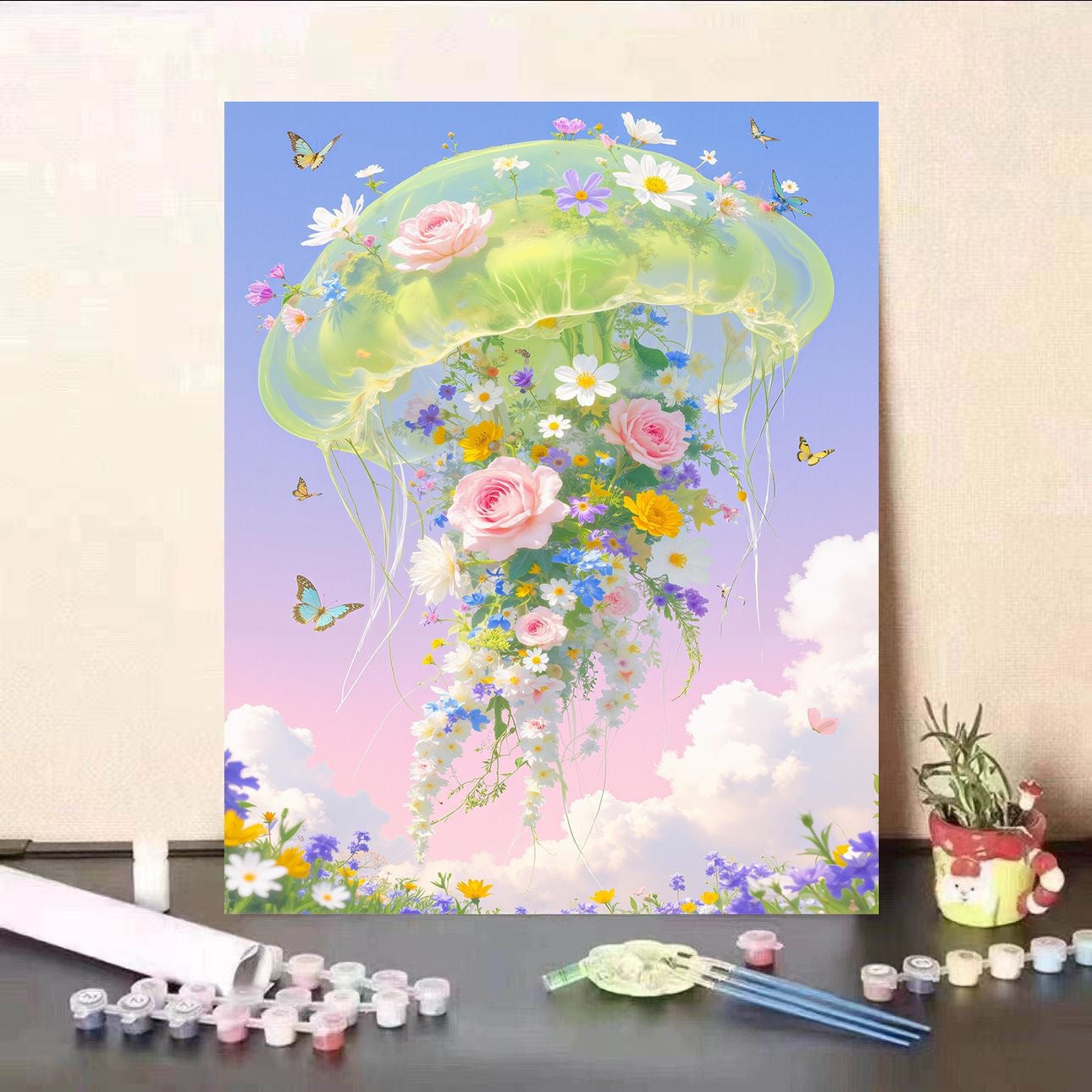 Florale Qualle Leinwanddruck Brehn