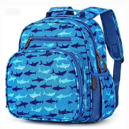 Blumengemusterter Schulrucksack Brehn