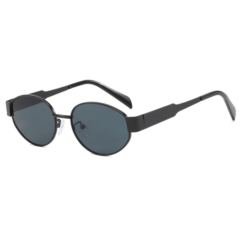 Modische Übergroße Sonnenbrille mit Metallrahmen Brehn