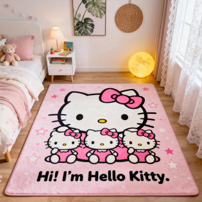 Hello Kitty-Themen Plüsch Fußmatte Brehn