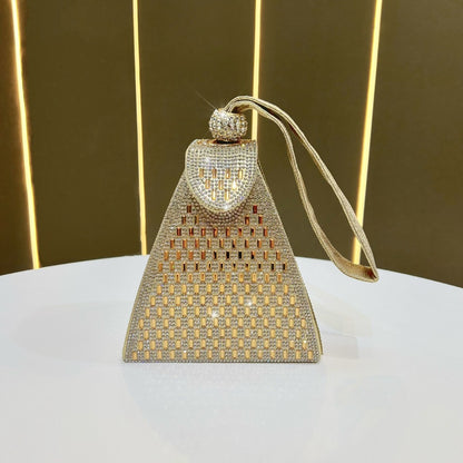 Geometrische Rhinestone Abendtasche