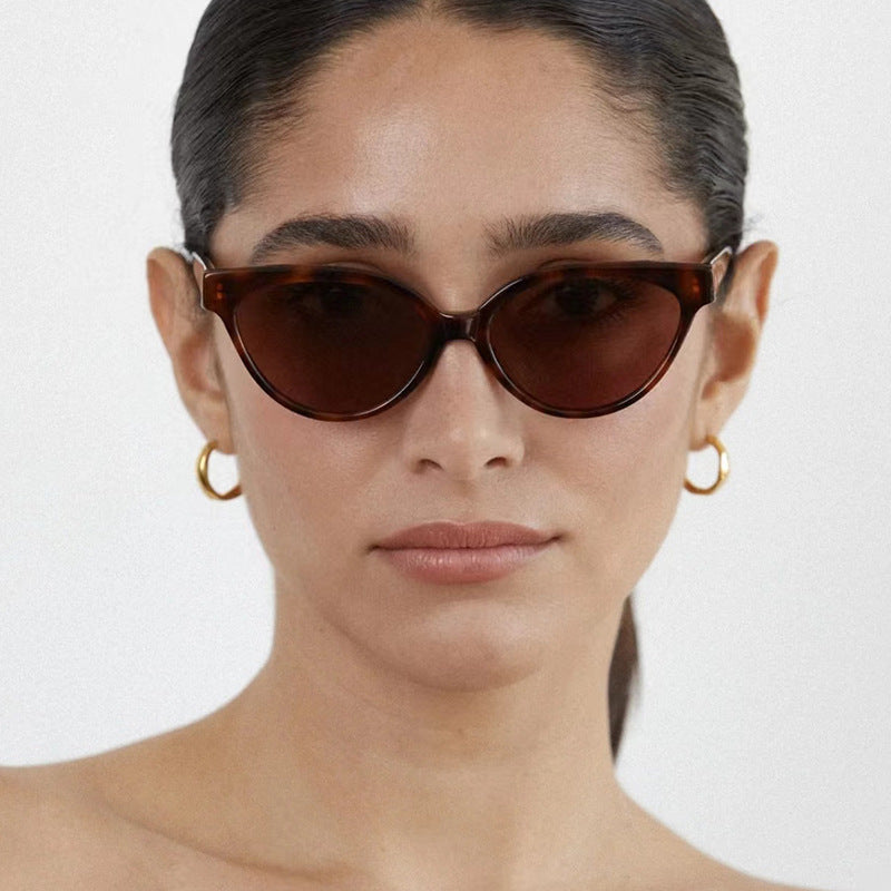 Damen Cat-Eye Sonnenbrille mit luxuriösem Muster und UV-Schutz Brehn