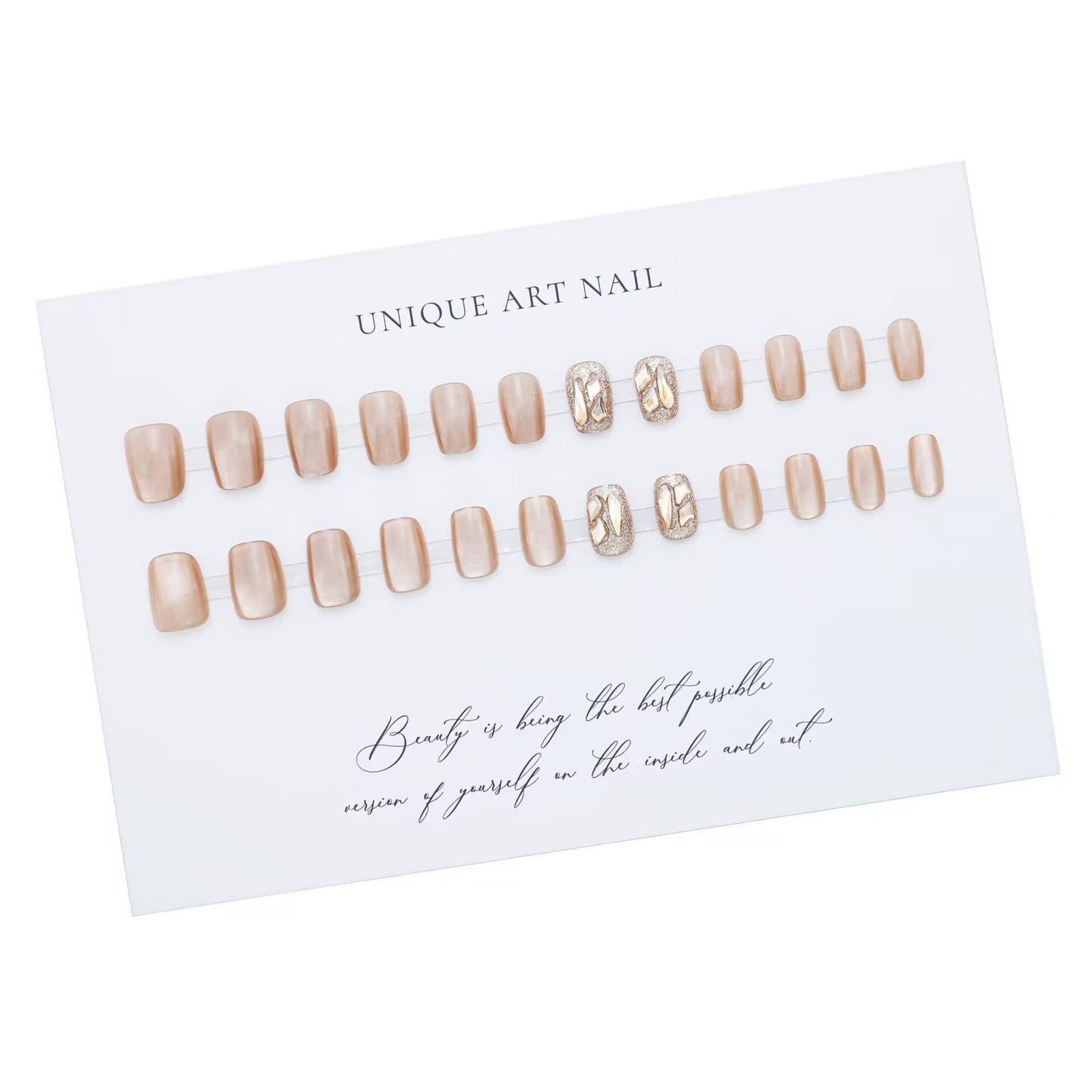 Glamouröse dekorative Nagelkunstverlängerungen Brehn