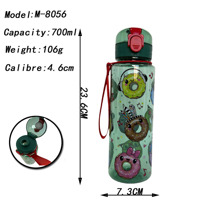 Damen lustige Trinkflasche mit Motivdruck Brehn