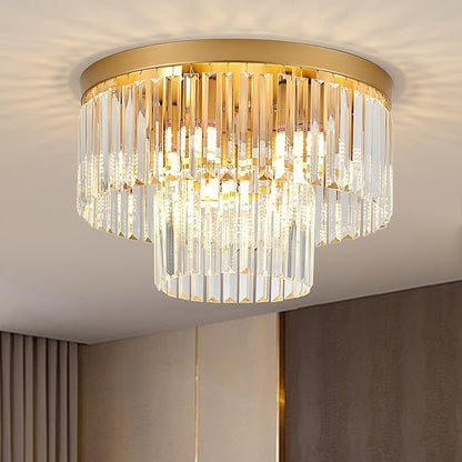 Moderne Kristall Deckenleuchte Flush Mount