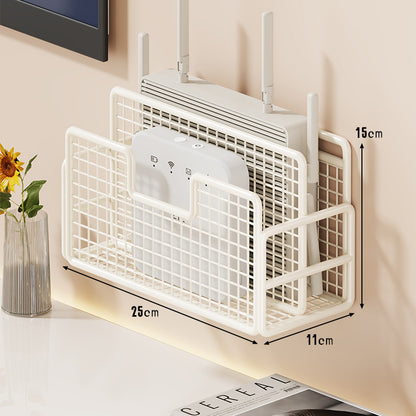 Wandmontierter belüfteter Router und Fernlagerkorb