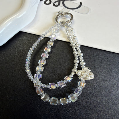 Elegante Mehrstrang-Perlen-Charm-Armband Brehn