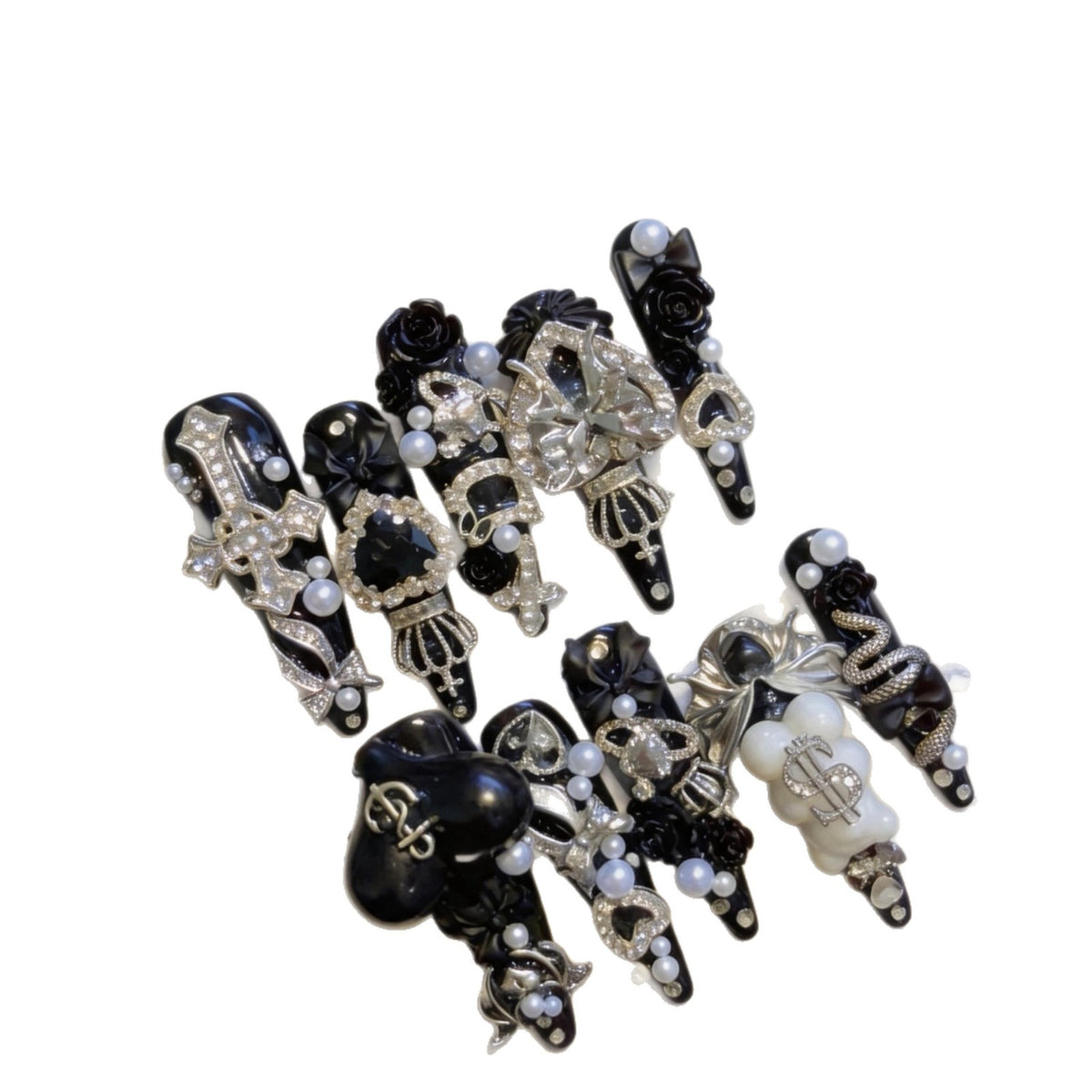 Elegantes dekoratives Haarclips-Set