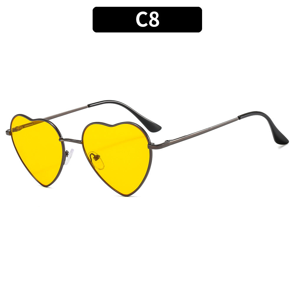 Herzförmige Mode-Sonnenbrille