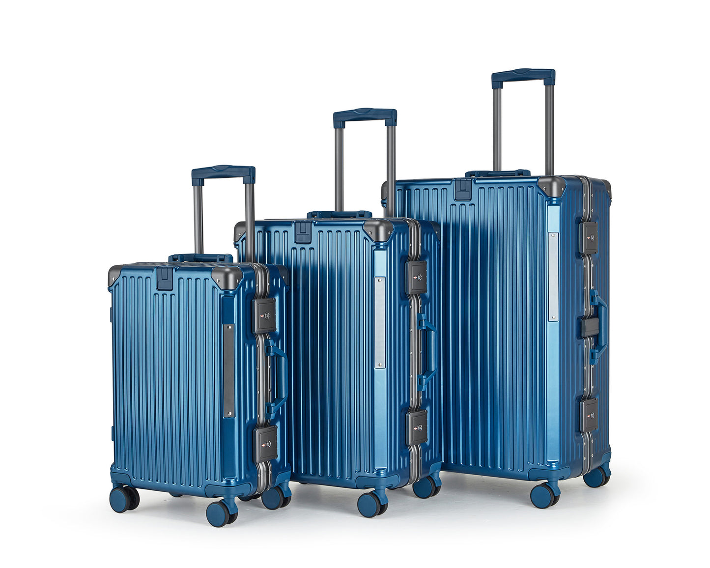 Unisex Aluminium Hartschalen Reisegepäck Set Brehn
