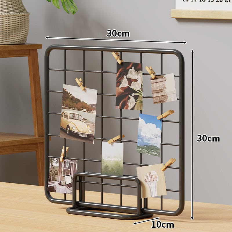 Desktop-Draht-Foto-Rasterdisplay mit Ständer und Mini-Clips