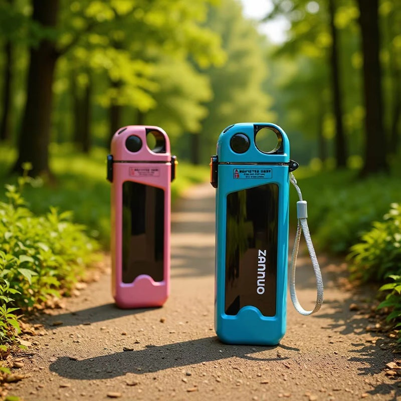 Damen einzigartige Flip-Top Trinkflasche mit Sichtfenster Brehn
