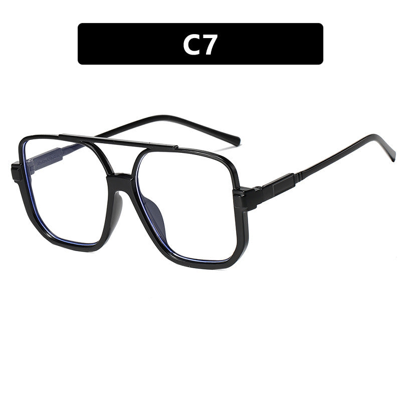 Damen modische quadratische Sonnenbrille mit transparentem Gestell Brehn