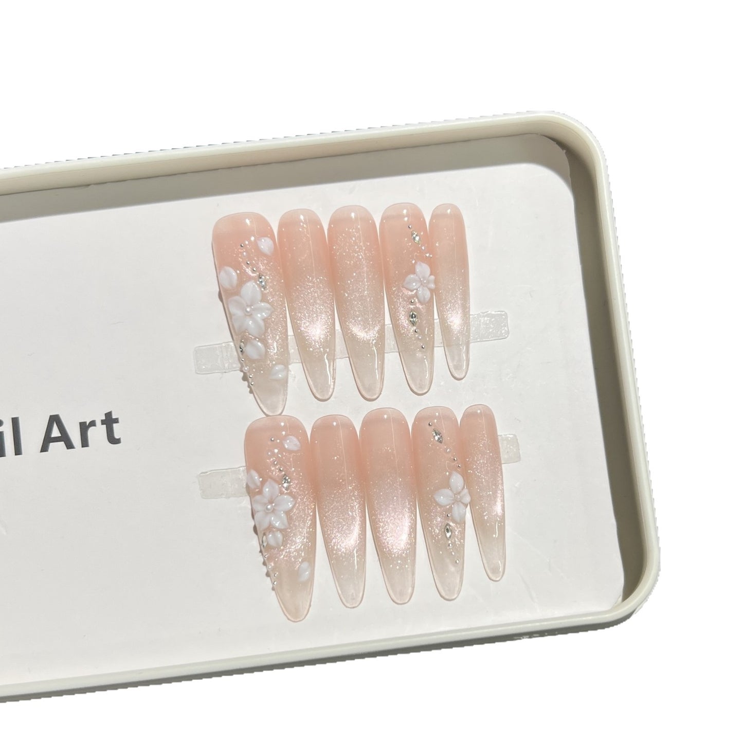 Dekoratives Floral Press-On Nagelset Brehn