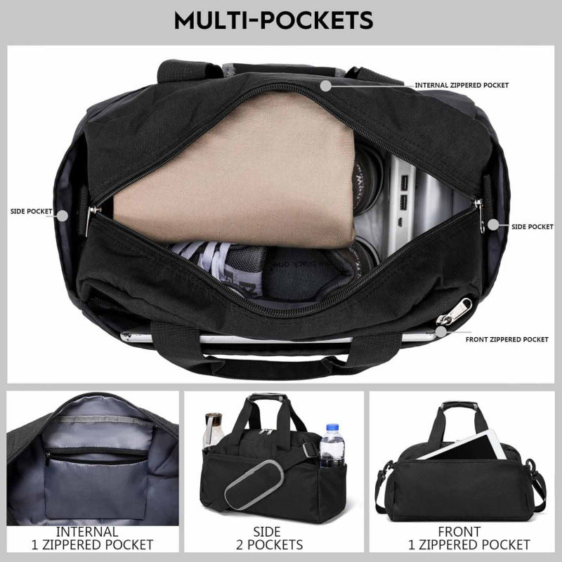 Sportliche Reisetasche mit Abnehmbaren Schulterriemen Brehn