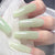 Langanhaltendes Glänzendes Press-On Nail Set Brehn