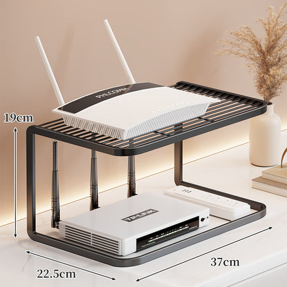 Belüfteter Desktop-Router- und Modemständer-Organizer