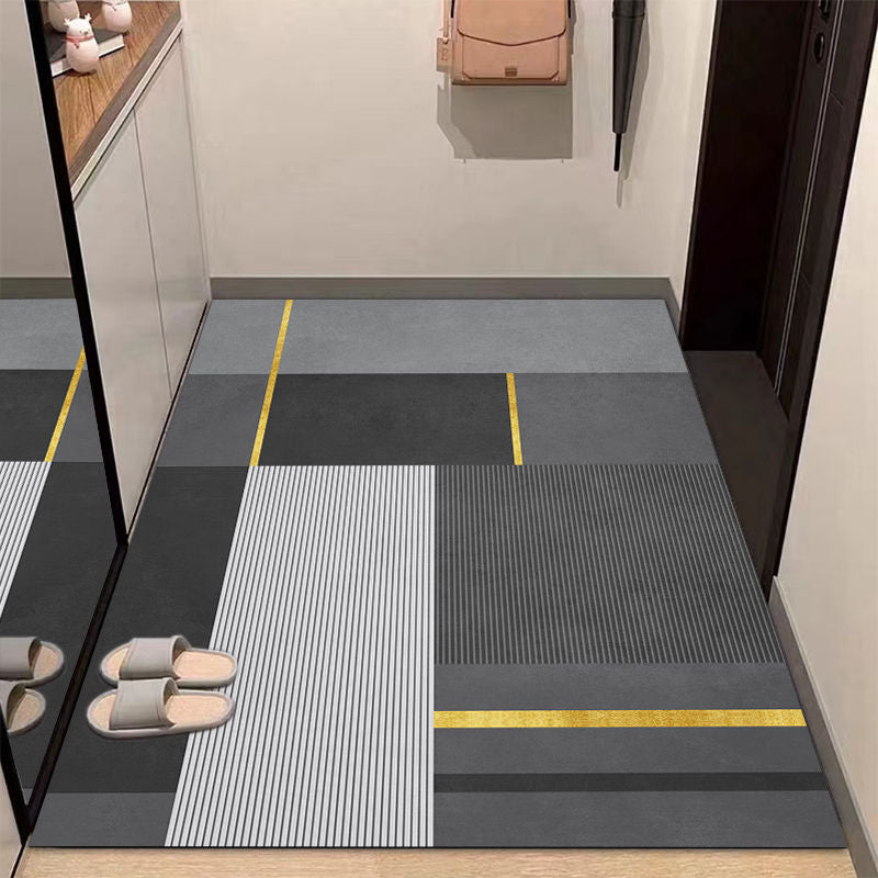 Moderner minimalistischer geometrischer Bereichsteppich