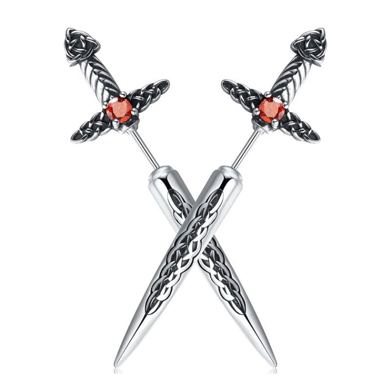 Gothic Schwertförmige Ohrringe Brehn