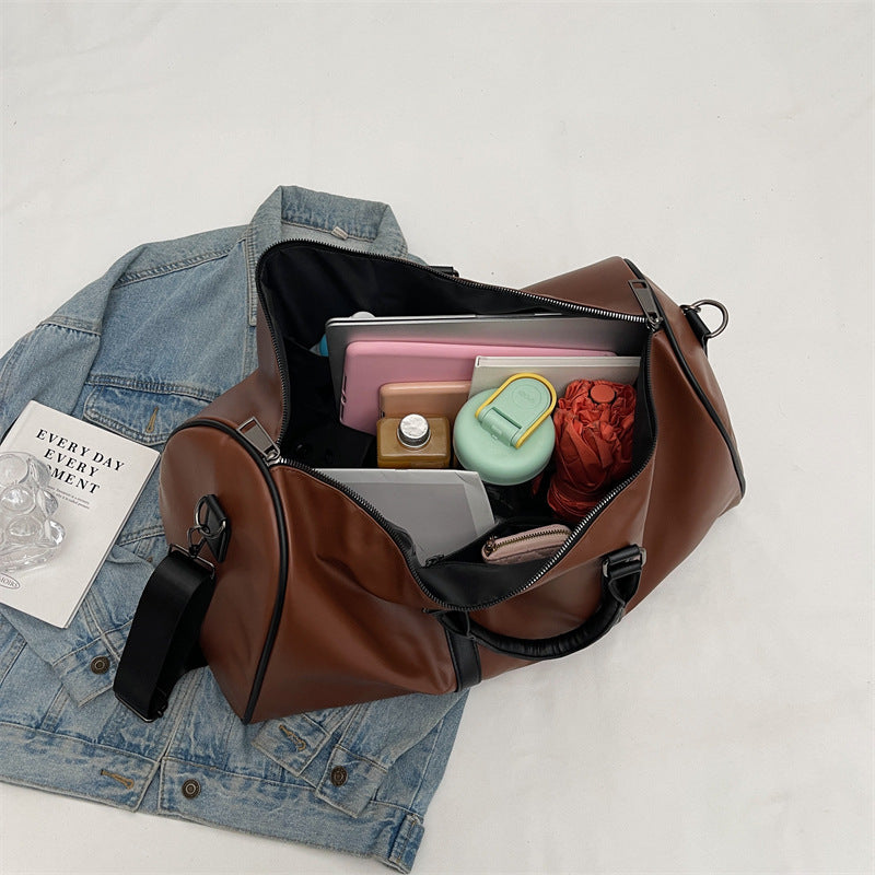 Premium Leder Wochenend Reisetasche