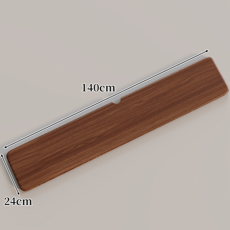 Ergonomische Massivholz-Tastatur-Handballenablage mit Kabelschlitz