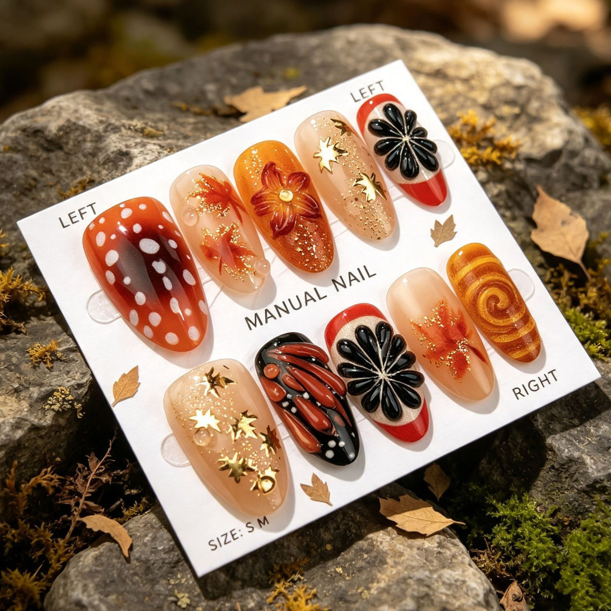Manuelles dekoratives Nagelkunstset