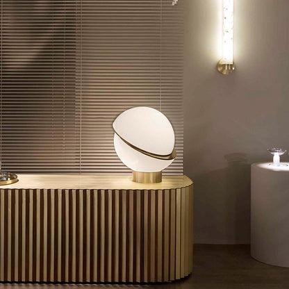 Moderne Schreibtischlampe mit orbitalem Design