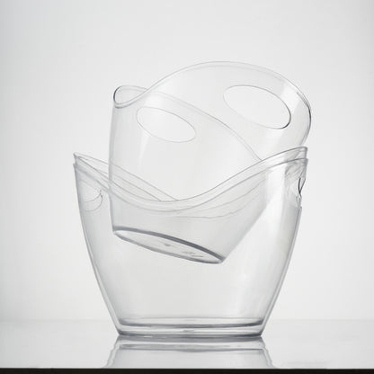 Acryl-Eisbehälter mit Griffmulden für Flaschen