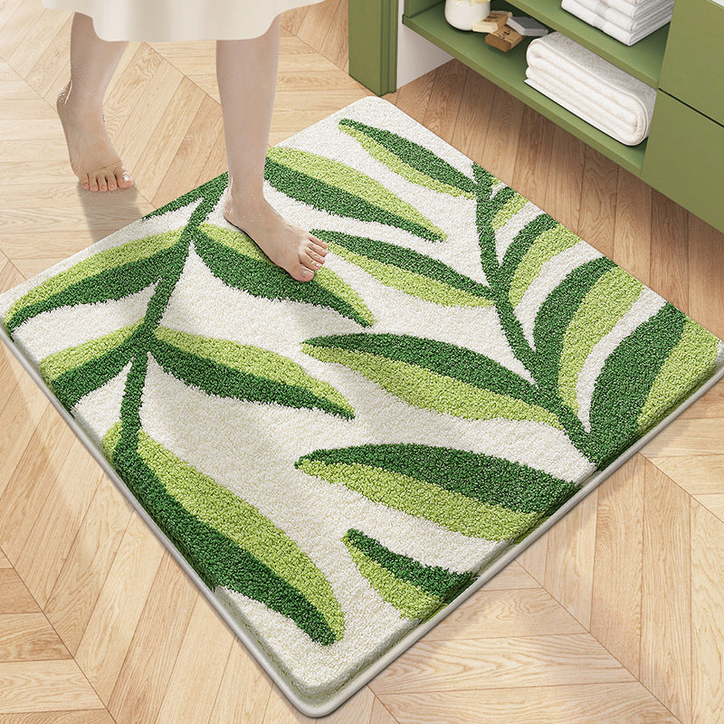 Blumenmuster Plush Badeteppich Brehn