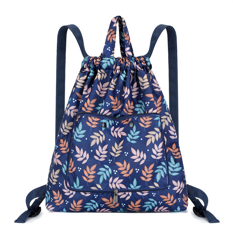 Leichter Blumen-Schnür-Rucksack Brehn