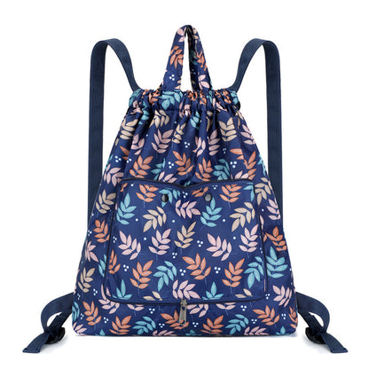 Leichter Blumen-Schnür-Rucksack Brehn