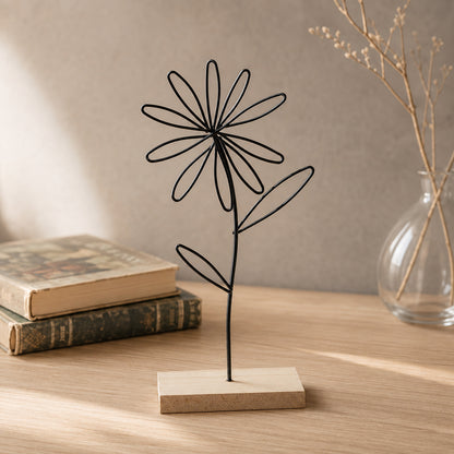 Blumen Draht Skulptur
