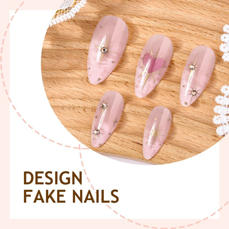 Kunstnagelset mit floralen Mustern Brehn