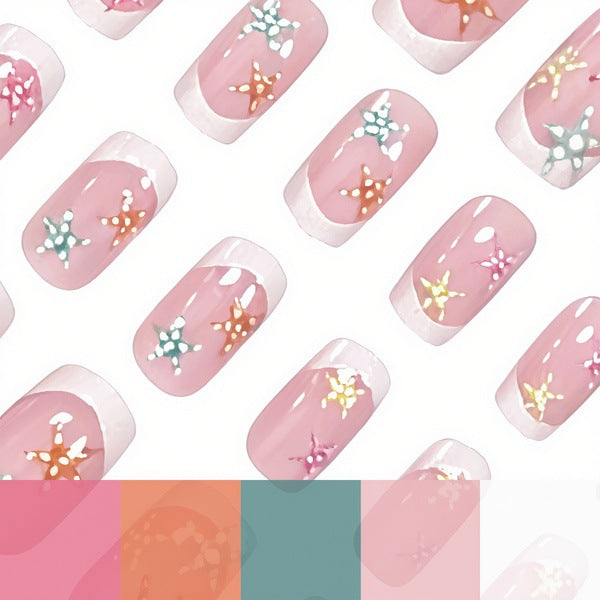 Elegante von Seesternen inspirierte Nagelkunst-Verzierungen Brehn