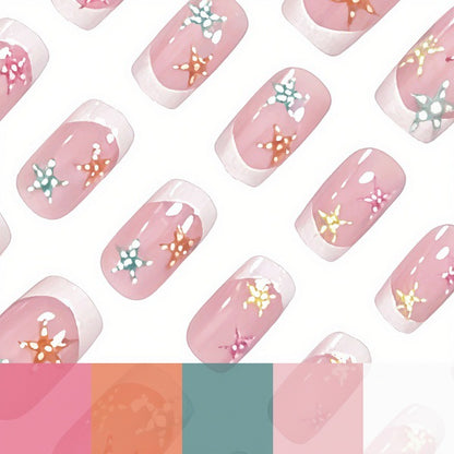 Elegante von Seesternen inspirierte Nagelkunst-Verzierungen Brehn