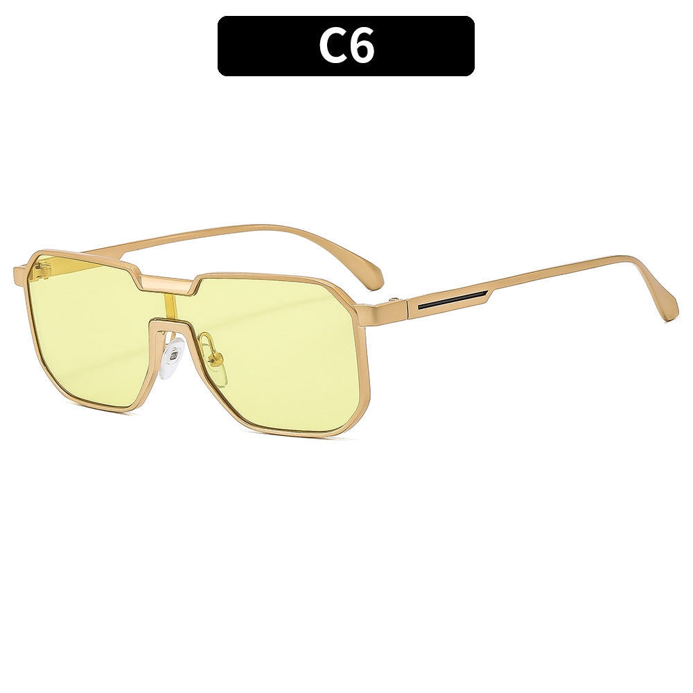 Moderne Übergroße Geometrische Sonnenbrille