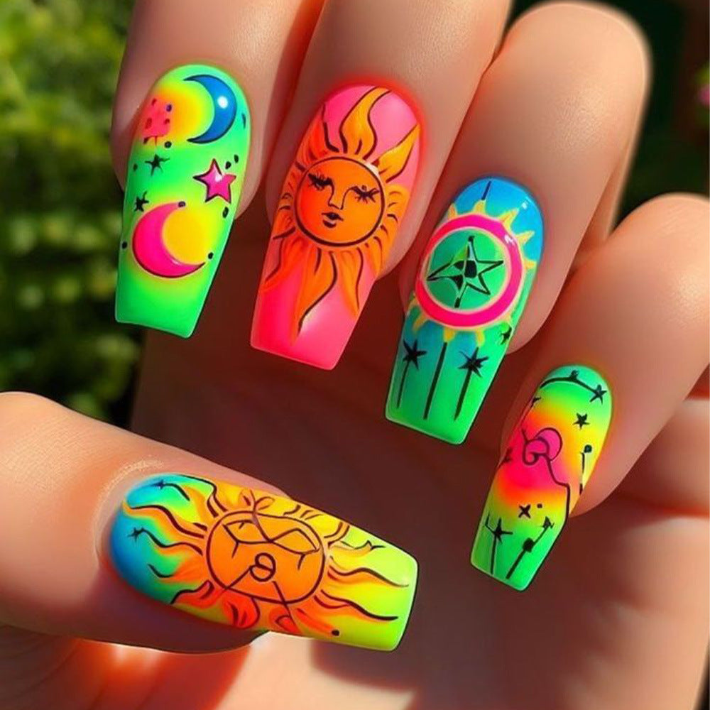 Neon Nagelkunst-Set Brehn