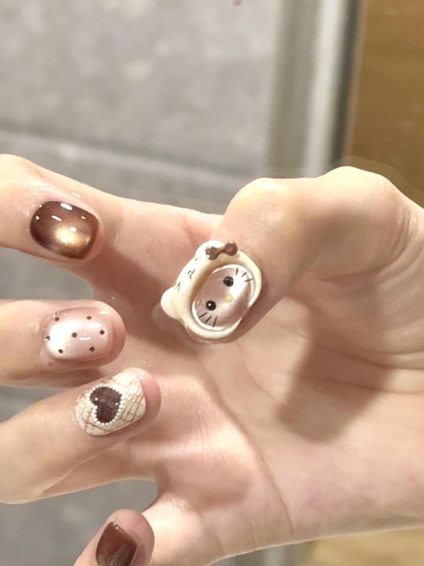 Kunstnägel mit Verspieltem Tierdesign Brehn
