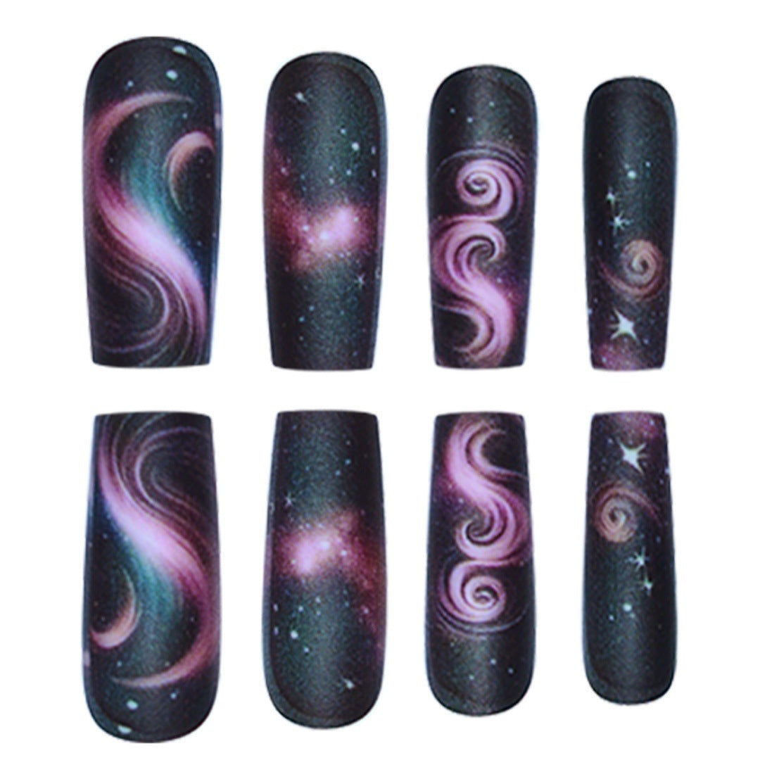 Galaxy-Themed Press-On Nail Extensions Brehn